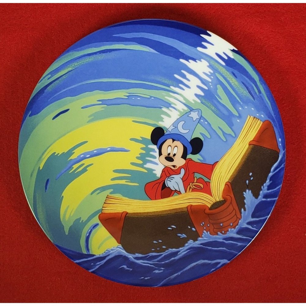 Fantasia Collectors Plate‎ "Mickey's Magical Whirlpool" by Knowles MIB +COA